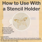 Butterfly Round Cookie Stencil by Designer Stencils