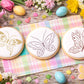 Butterfly Round Cookie Stencil by Designer Stencils