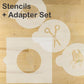 Upsherin Symbols Round Cookie Stencil Set Designer Stencils