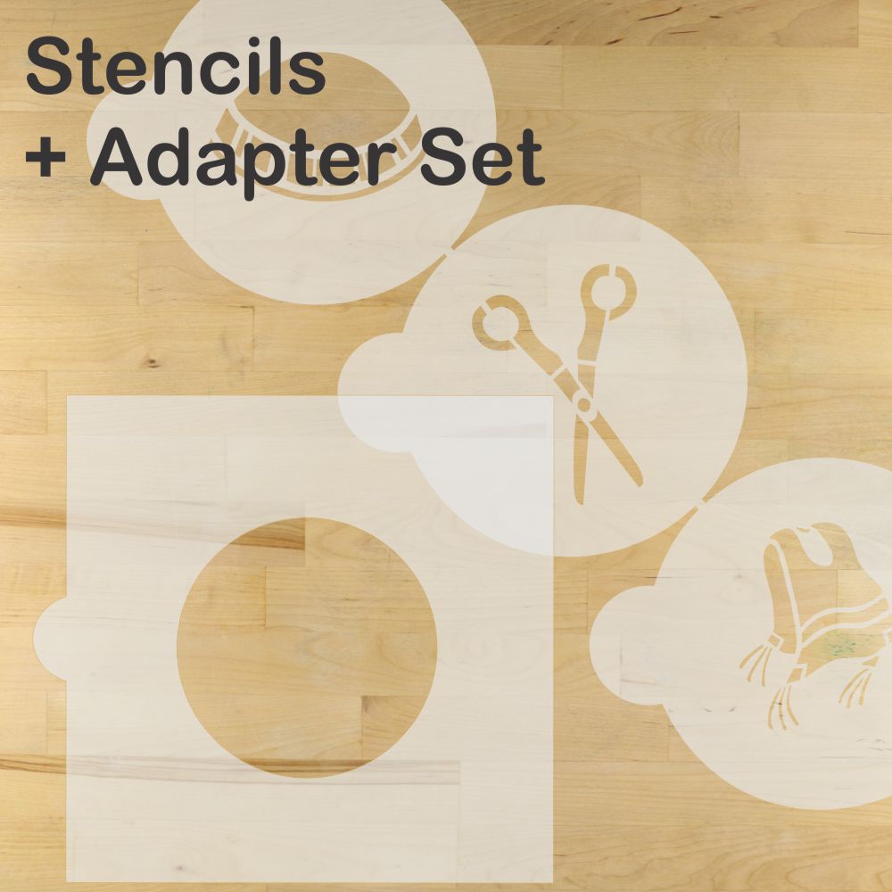 Upsherin Symbols Round Cookie Stencil Set Designer Stencils