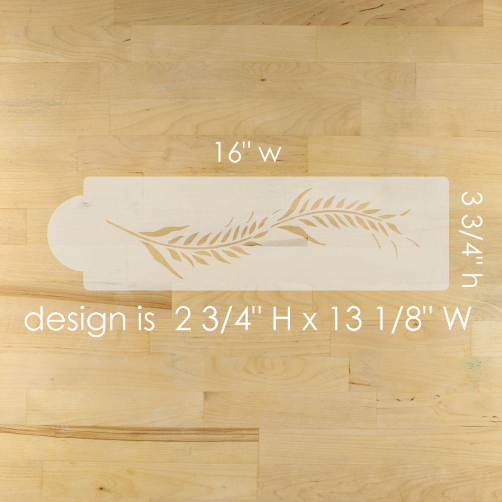 Wheat Cake Stencil Side by Designer Stencils