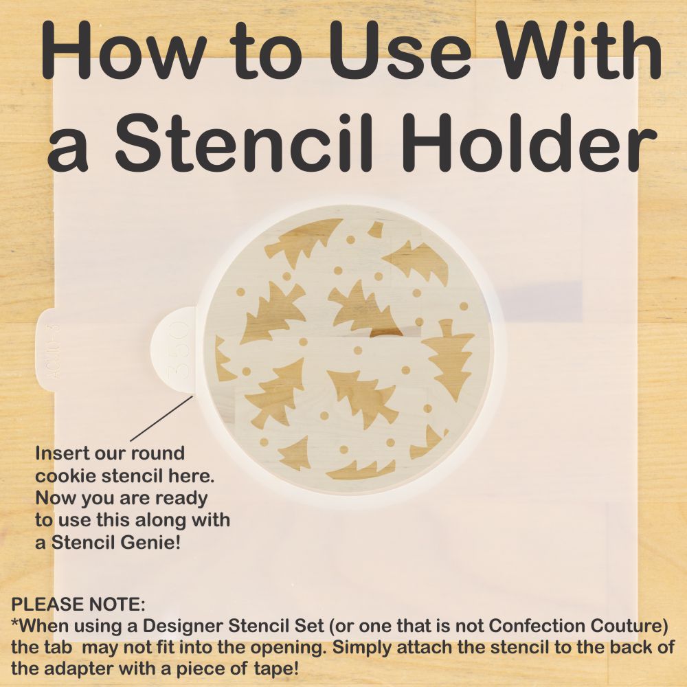 Christmas Balls Round Cookie Stencil Set by Designer Stencils