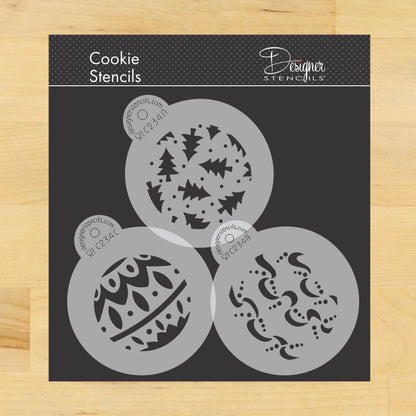 Christmas Balls Cookie Stencil Set by Designer Stencils