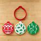 Christmas Balls Round Cookie Stencil Set by Designer Stencils