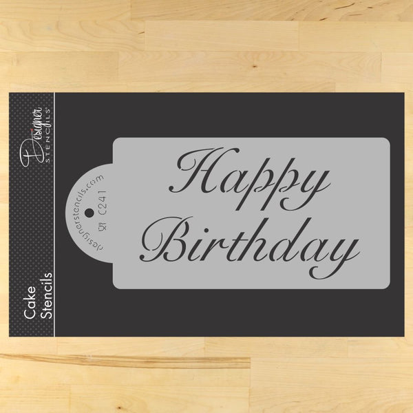 fancy-script-happy-birthday-cake-stencil-by-designer-stencils-confection-couture-stencils