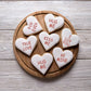 Candy Heart Sayings Round Cookie Stencil Set by Designer Stencils