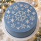 Snowflake Cake Stencil Top by Designer Stencils