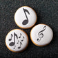 Musical Round Cookie Stencil Set by Designer Stencils