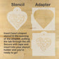 Contemporary Hearts Cookie Stencil Set by Designer Stencils