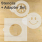 Peace & Happiness Round Cookie Stencil Set by Designer Stencils