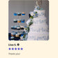 Leafy Scroll Cake Stencil Side by Designer Stencils