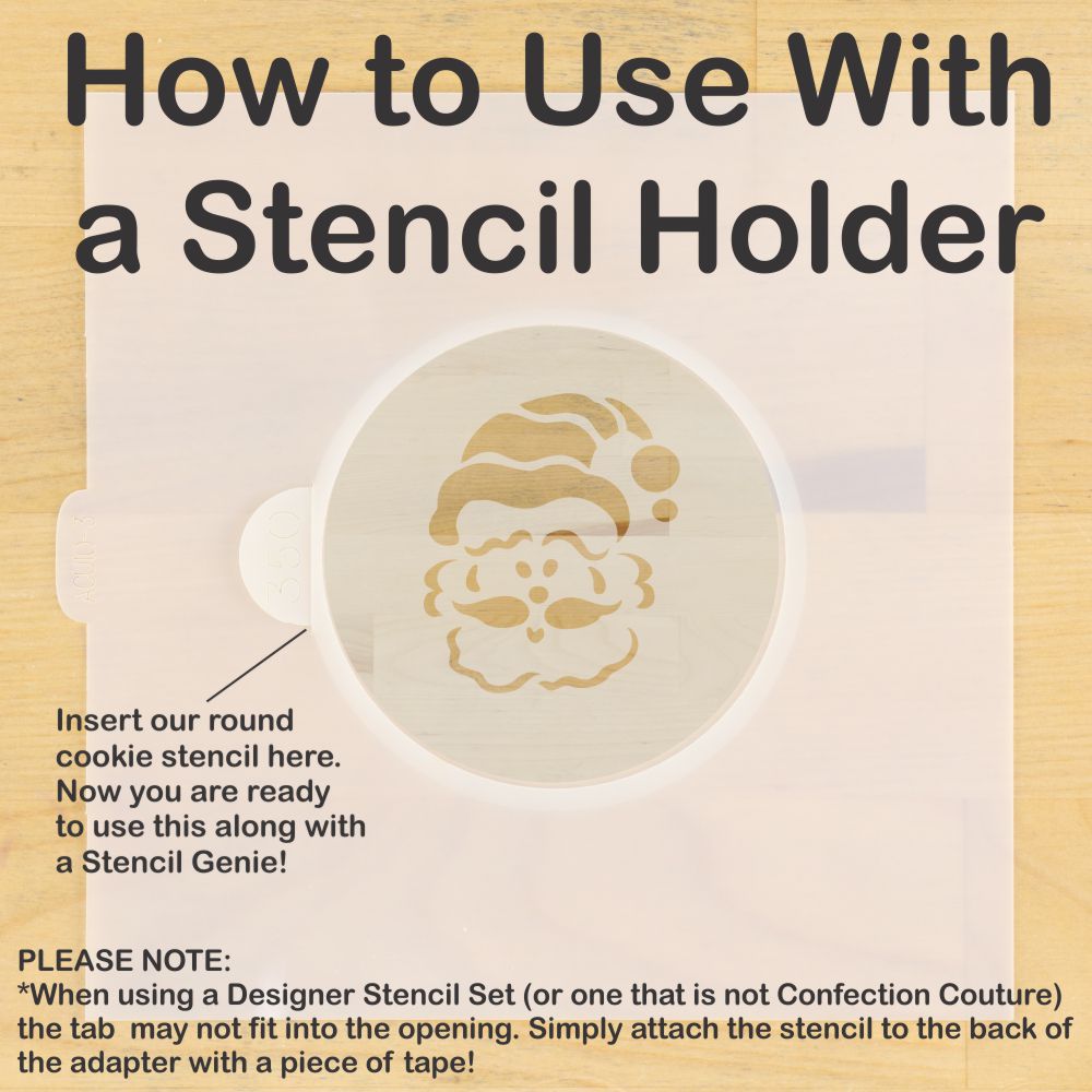 Whimsical Holiday Round Cookie Stencil Set by Designer Stencils