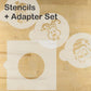 Whimsical Holiday Round Cookie Stencil Set by Designer Stencils