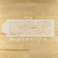 Paisley Cake Stencil Side by Designer Stencils