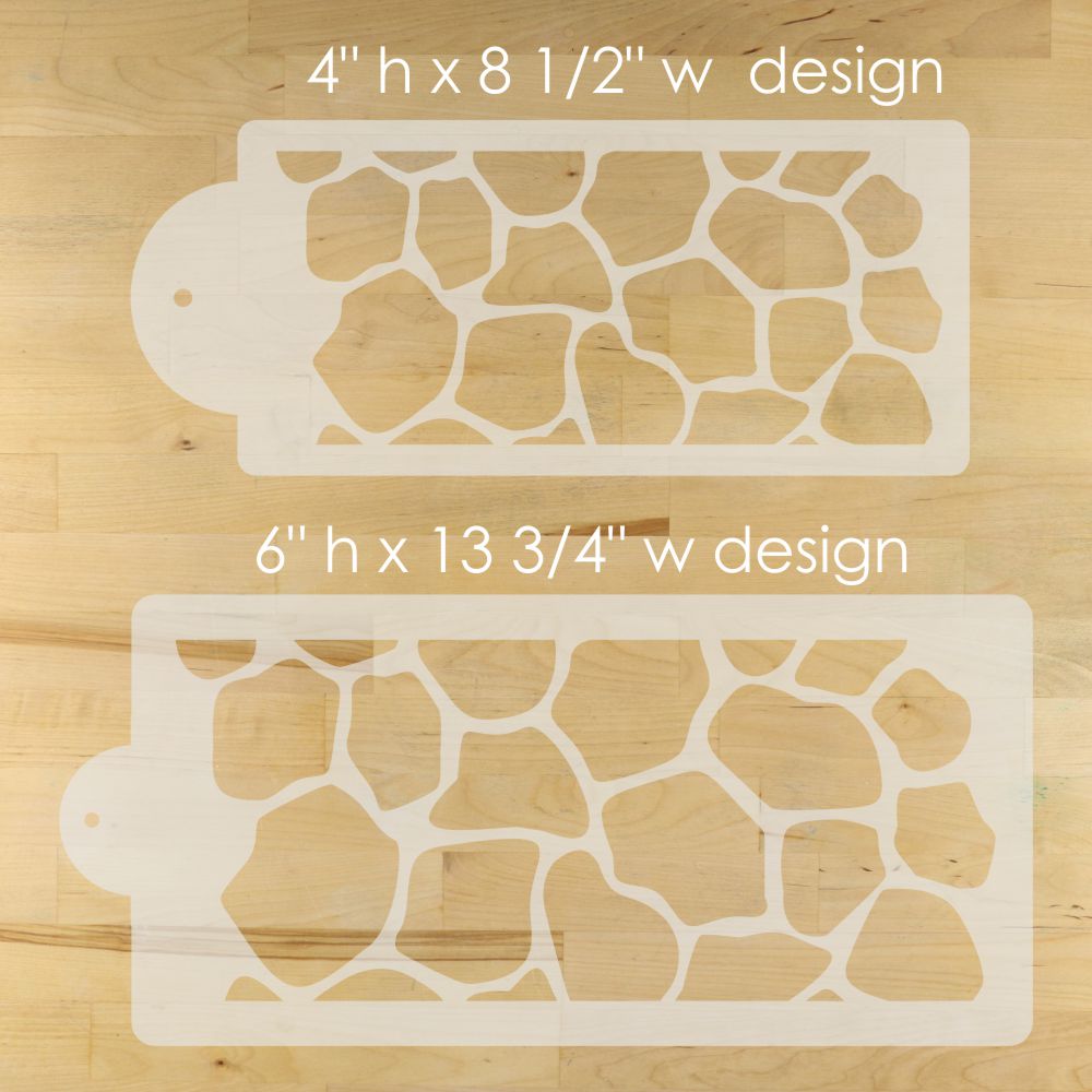 Giraffe Skin Cake Stencil Sides by Designer Stencils
