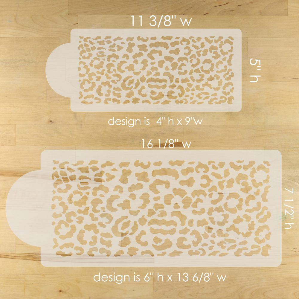 Leopard Skin Cake Stencil Sides by Designer Stencils