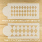 Harlequin Cake Stencil Side by Designer Stencils