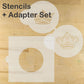 Royal Crowns Round Cookie Stencil Set by Designer Stencils