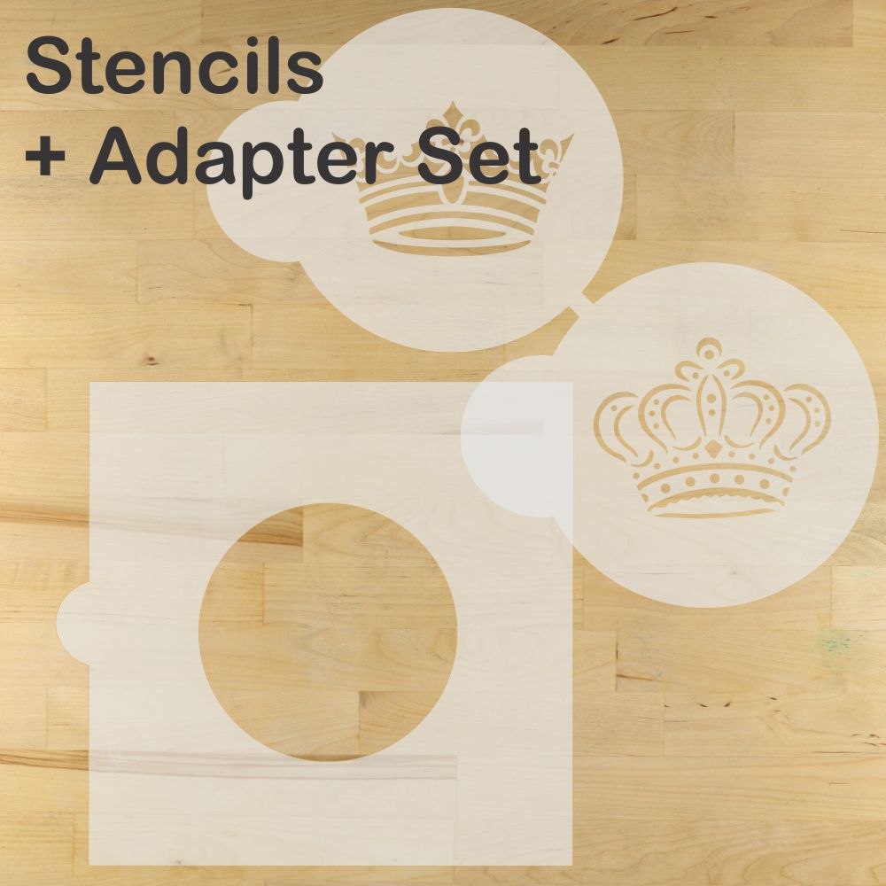 Royal Crowns Round Cookie Stencil Set by Designer Stencils