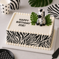 Quarter Sheet Zebra Print Cake Stencil by Designer Stencils