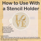 LOVE Sculpture Round Cookie Stencil Set by Designer Stencils