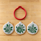 Forever Green Ornaments Round Cookie Stencil Set by Designer Stencils