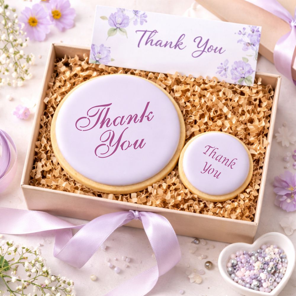 Thank You Round Cookie Stencil Set by Designer Stencils