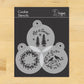 Let it Snow Round Cookie Stencil Set by Designer Stencils