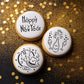 Happy New Year Round Cookie Round Stencil Set by Designer Stencils