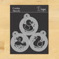 Rubber Duckies Round Cookie Stencil Sets by Designer Stencils 3 Inch Set