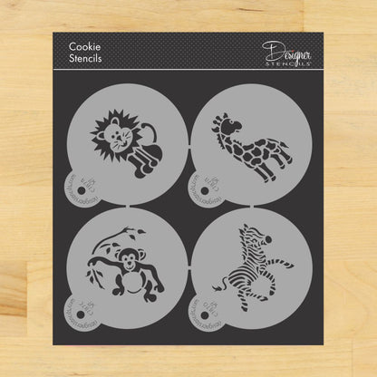 Jungle Animals Cookie and Cupcake Stencil Set by Designer Stencils