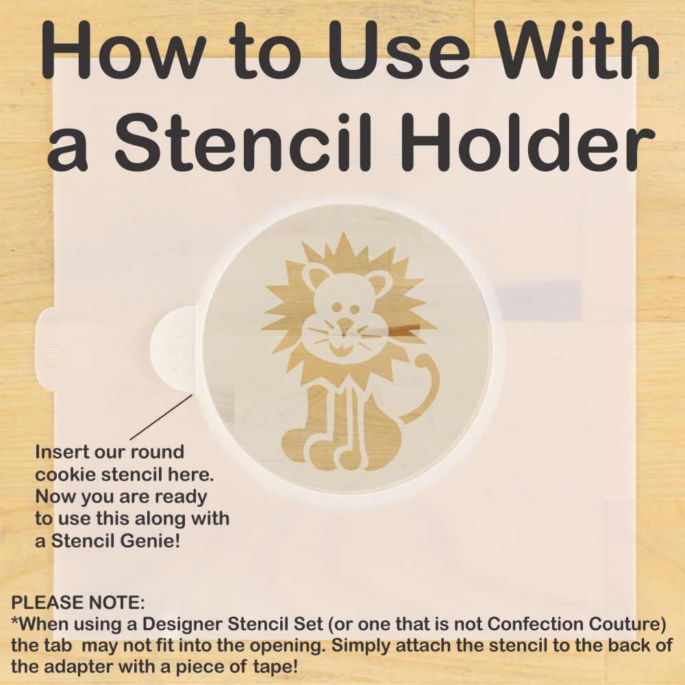 Jungle Animals Cookie and Cupcake Stencil Set by Designer Stencils