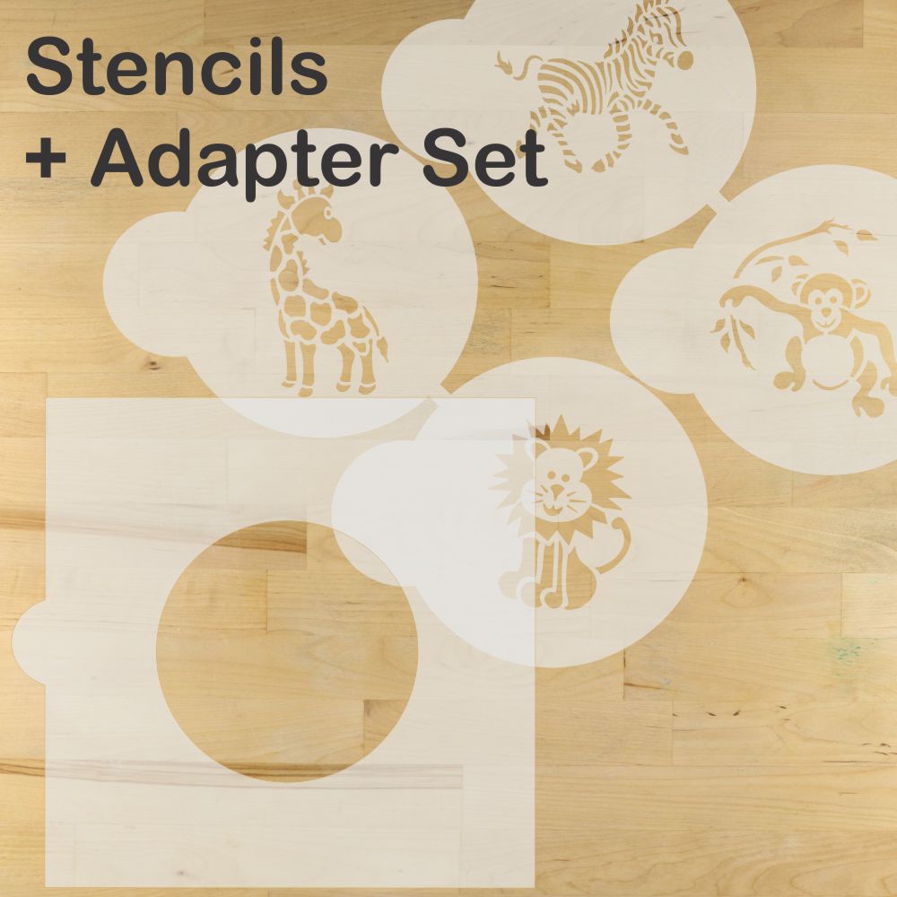 Jungle Animals Cookie and Cupcake Stencil Set by Designer Stencils