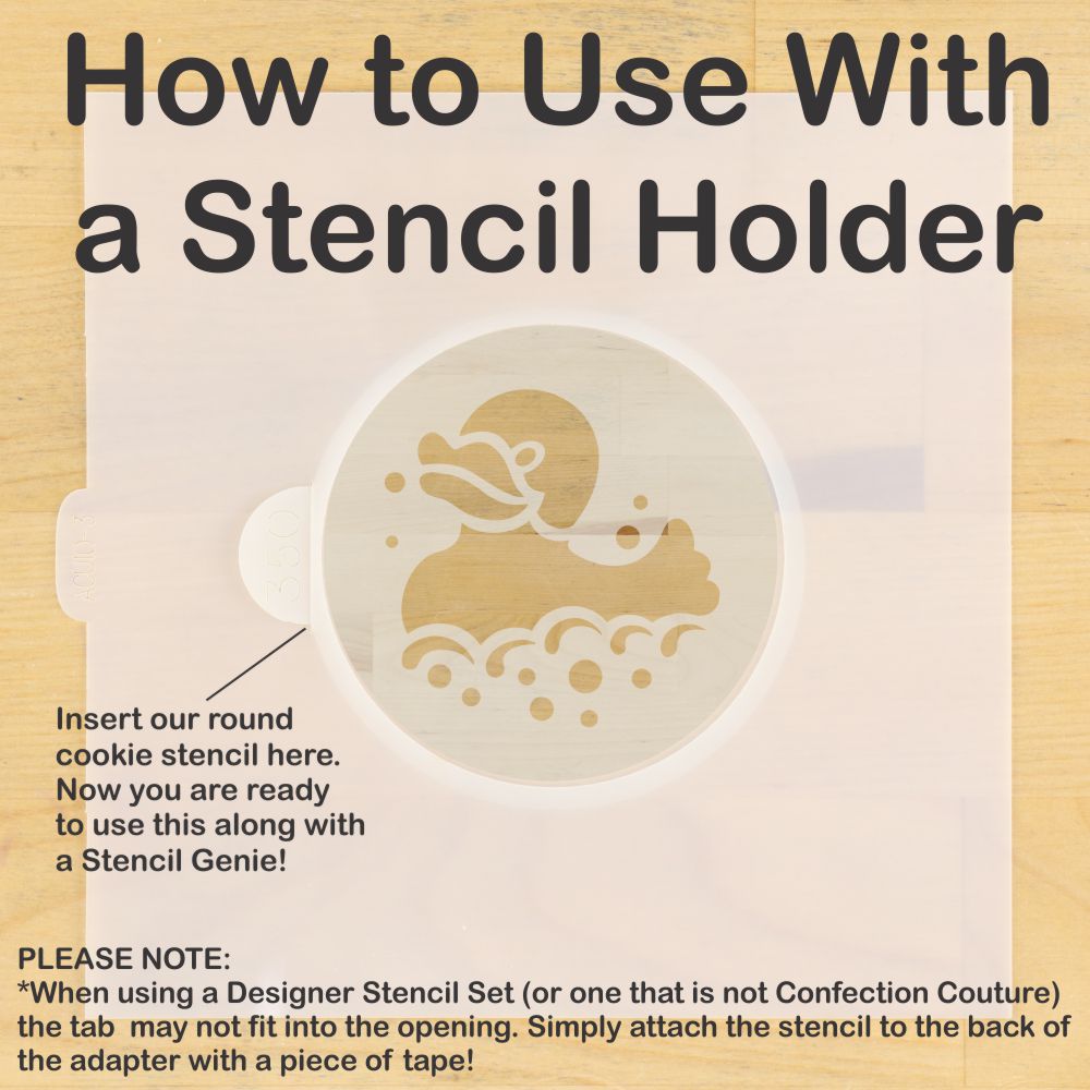 Rubber Duckies Round Cookie Stencil Sets by Designer Stencils