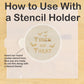 Mini Trick or Treat Round Cookie Stencil Set by Designer Stencils