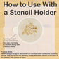 Roses Are Red Round Cookie Stencils by Designer Stencils