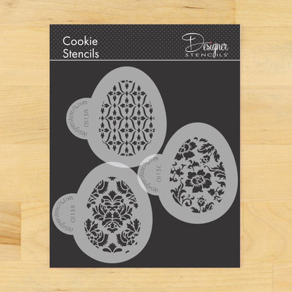 Chic Easter Eggs Cookie Stencil Set by Designer Stencils