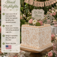 Highlights for the chic rose cake stencil