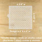 quilted cake stencil dimensions