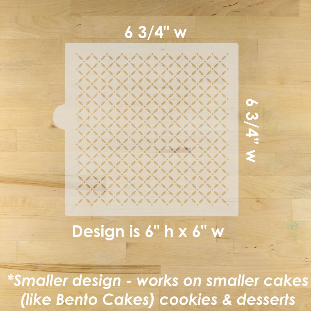 quilted cake stencil dimensions