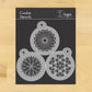 Retro Circle Round Cookie Stencil Set by Designer Stencils