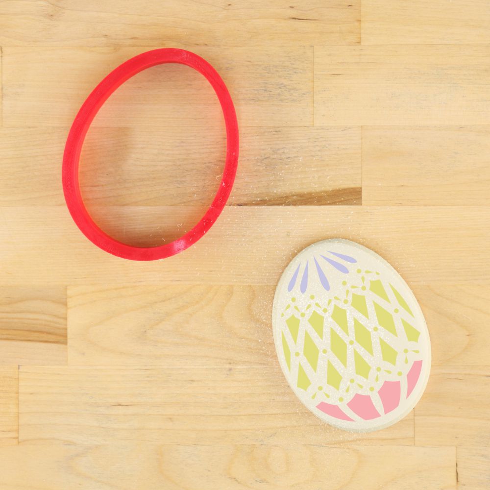 Easter Egg Cookie Cutter and Stencil Set