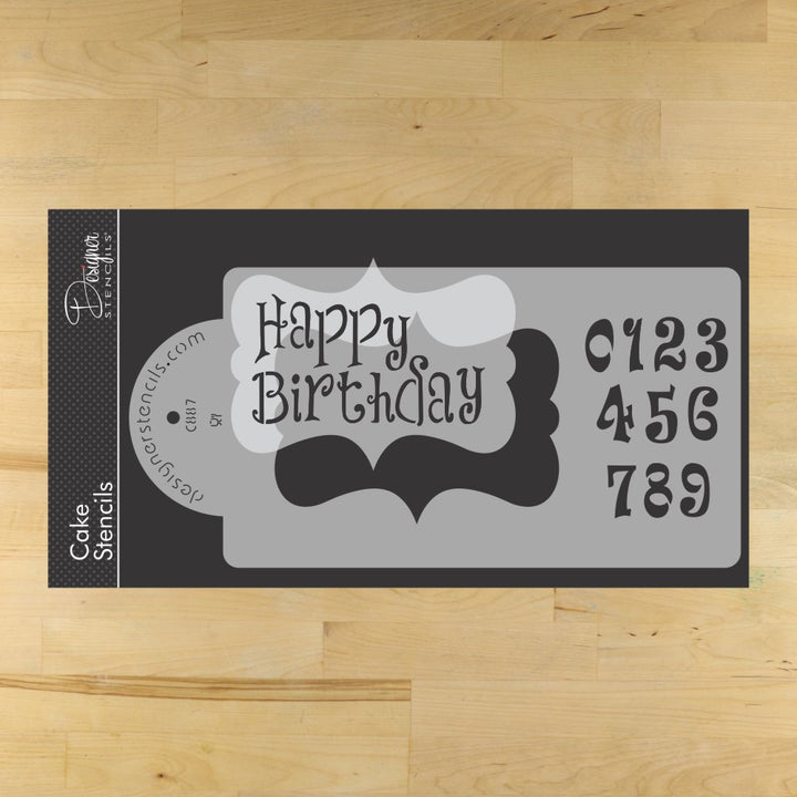 Stencils for Birthday Cakes and Cupcakes – Confection Couture Stencils