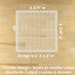 Basket Weave Miniprint Cake and Cookie Stencil by Designer Stencils