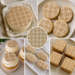 Basket Weave Miniprint Cake and Cookie Stencil by Designer Stencils