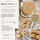 Basket Weave Miniprint Cake and Cookie Stencil by Designer Stencils