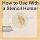 Whole Leaves Round Cookie Stencil Sets by Designer Stencils