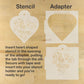 Love Be Mine Forever Heart Shaped Cookie Stencil Set by Designer Stencils