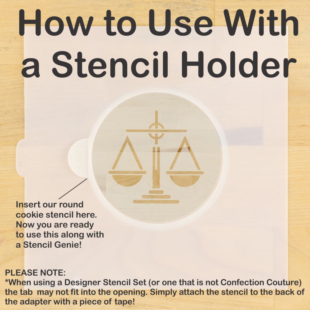 Law and Justice Cookie Stencil Set by Designer Stencils