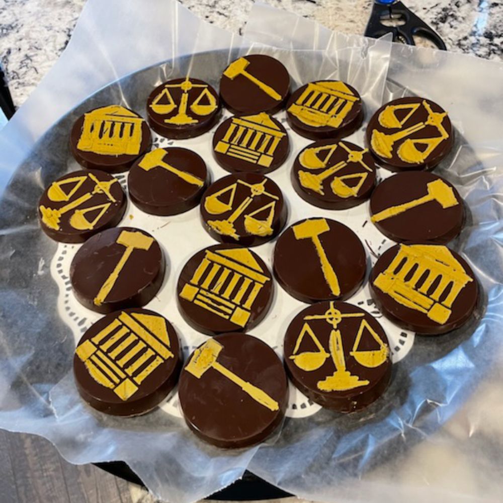 Law and Justice Cookie Stencil Set by Designer Stencils decorated by Paula Martin